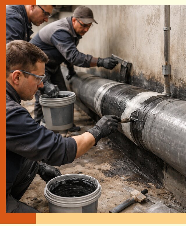 Гидроизоляция труб в Касимове — защита и герметизация коммуникаций