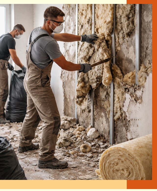 Демонтаж старого утеплителя в Касимове от 3806 руб. — работы под ключ | ТепломастерКсм